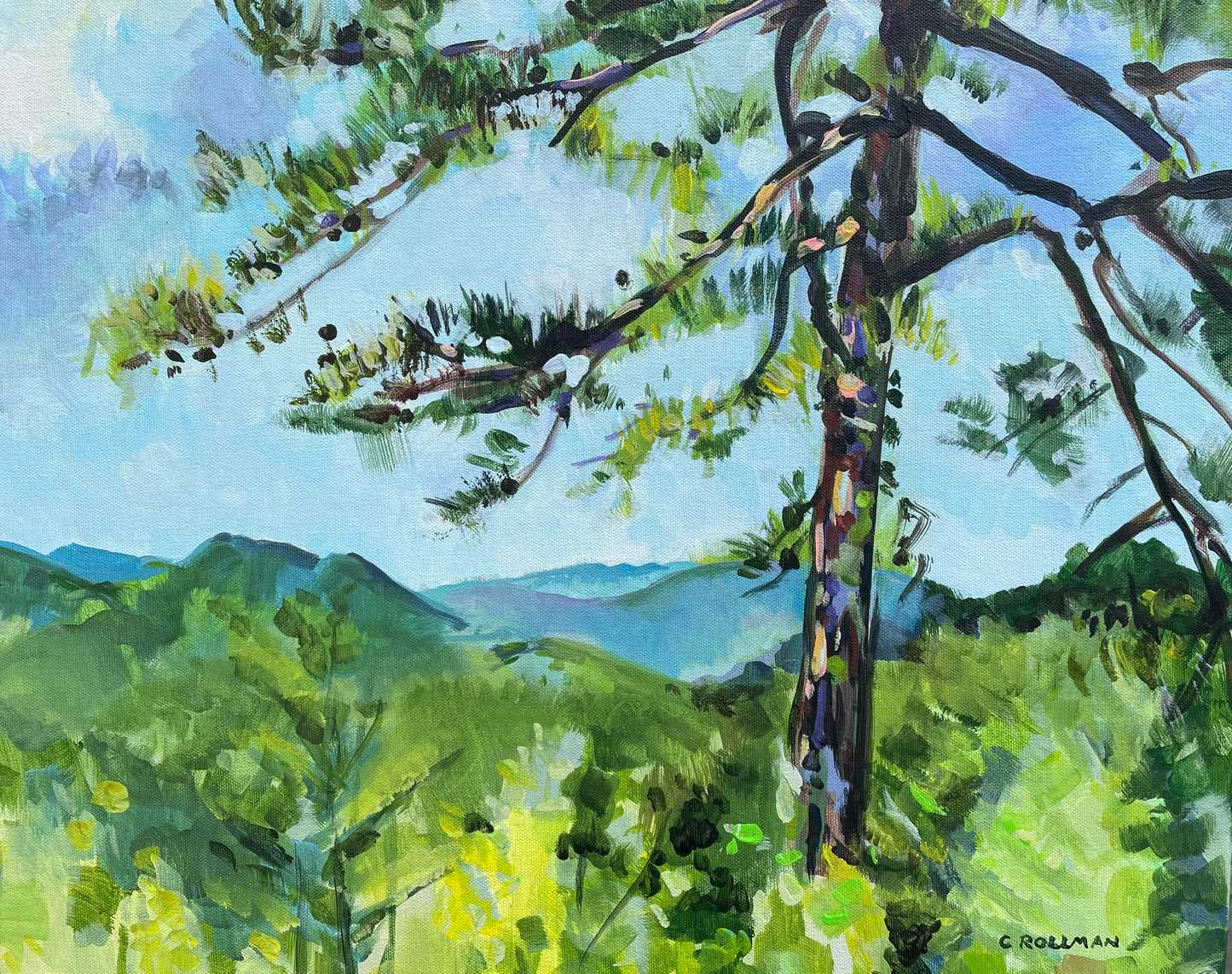 That One Tree  - Acrylic Painting by artist Charlotte Rollman