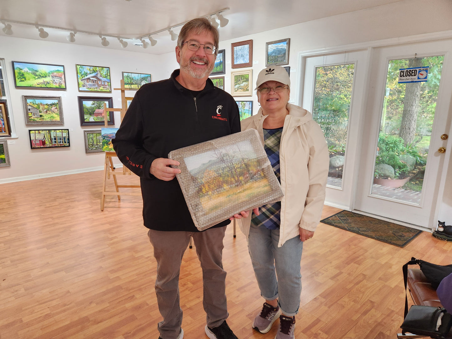 Emert's Cove Fall View  - Oil Painting by artist John Adkins