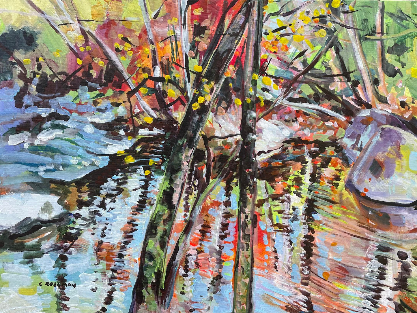 Hallows Eve  - Acrylic Painting by artist Charlotte Rollman