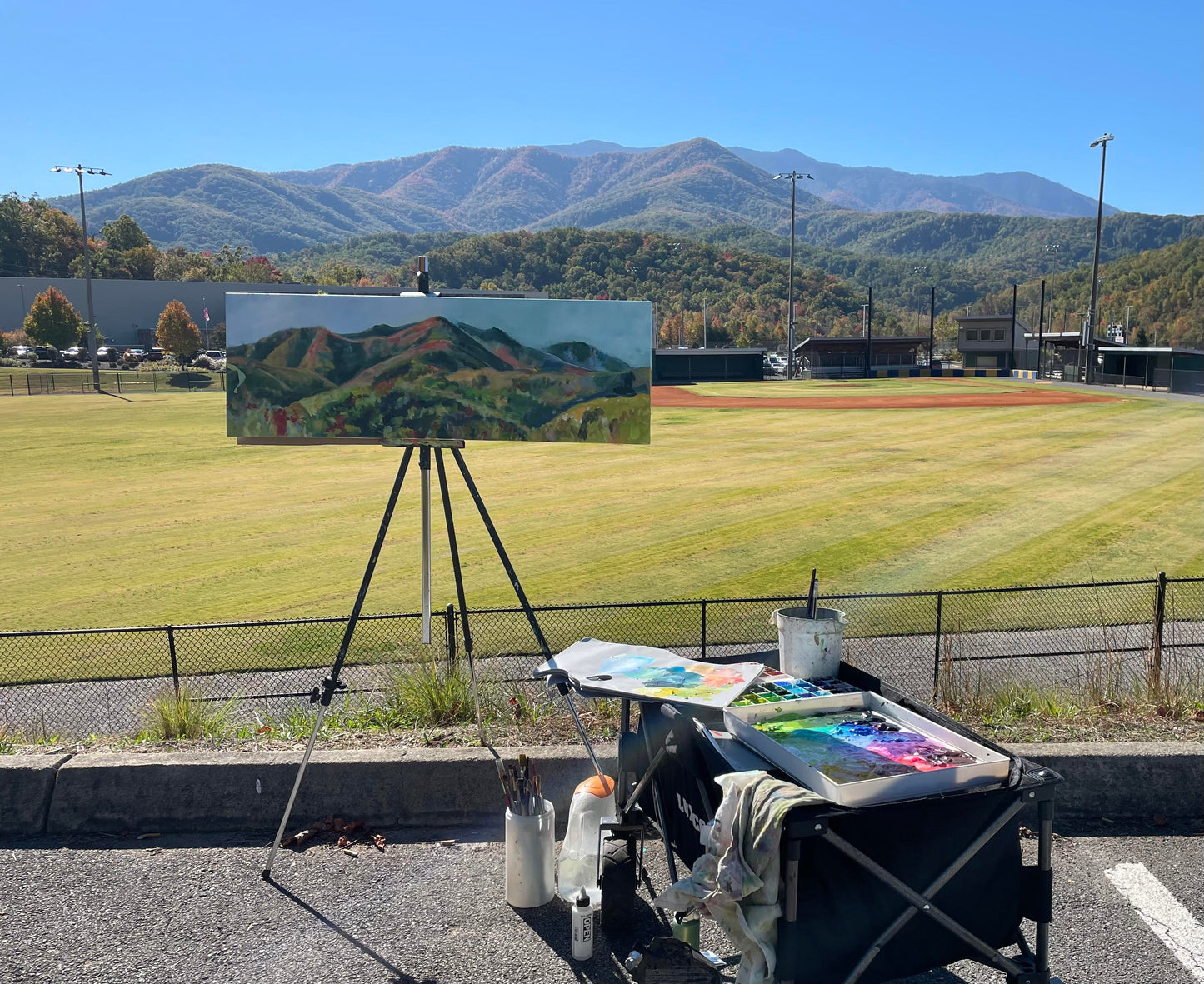 Anna Porter View  - Acrylic Painting by artist Charlotte Rollman