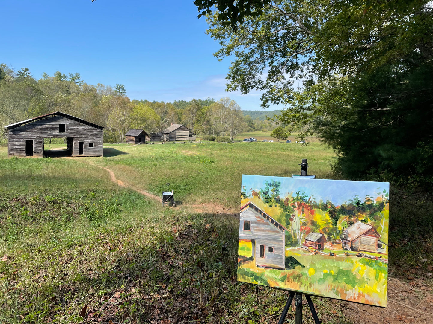 Sacred View  - Acrylic Painting by artist Charlotte Rollman