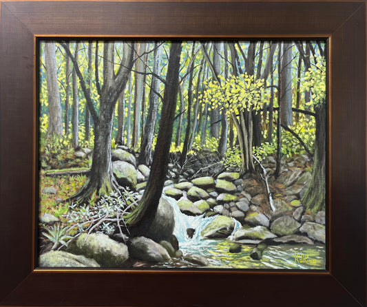 Along Bullhead Trail  - Oil Painting by artist John Adkins