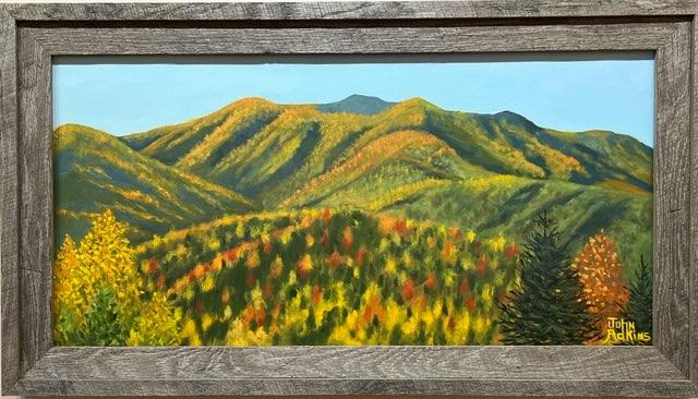 Autumn Comes to the Mountains  - Oil Painting by artist John Adkins