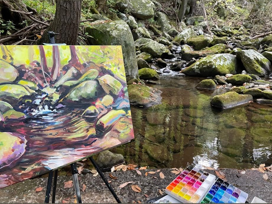 Bullhead Trail  - Acrylic Painting by artist Charlotte Rollman