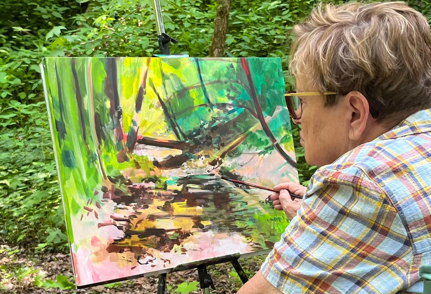 Carr's Creek  - Acrylic Painting by artist Charlotte Rollman