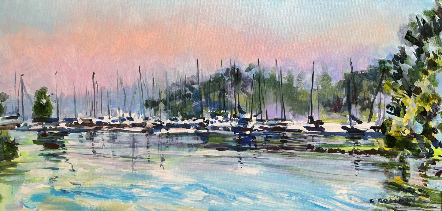 Concord Park View  - Acrylic Painting by artist Charlotte Rollman