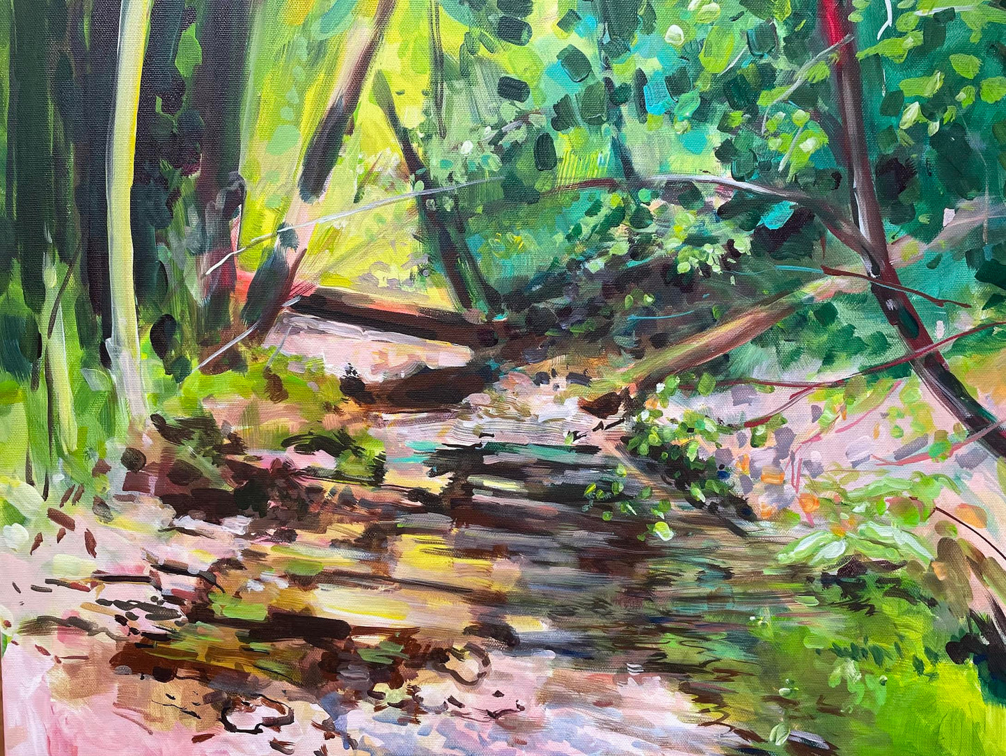 Carr's Creek  - Acrylic Painting by artist Charlotte Rollman