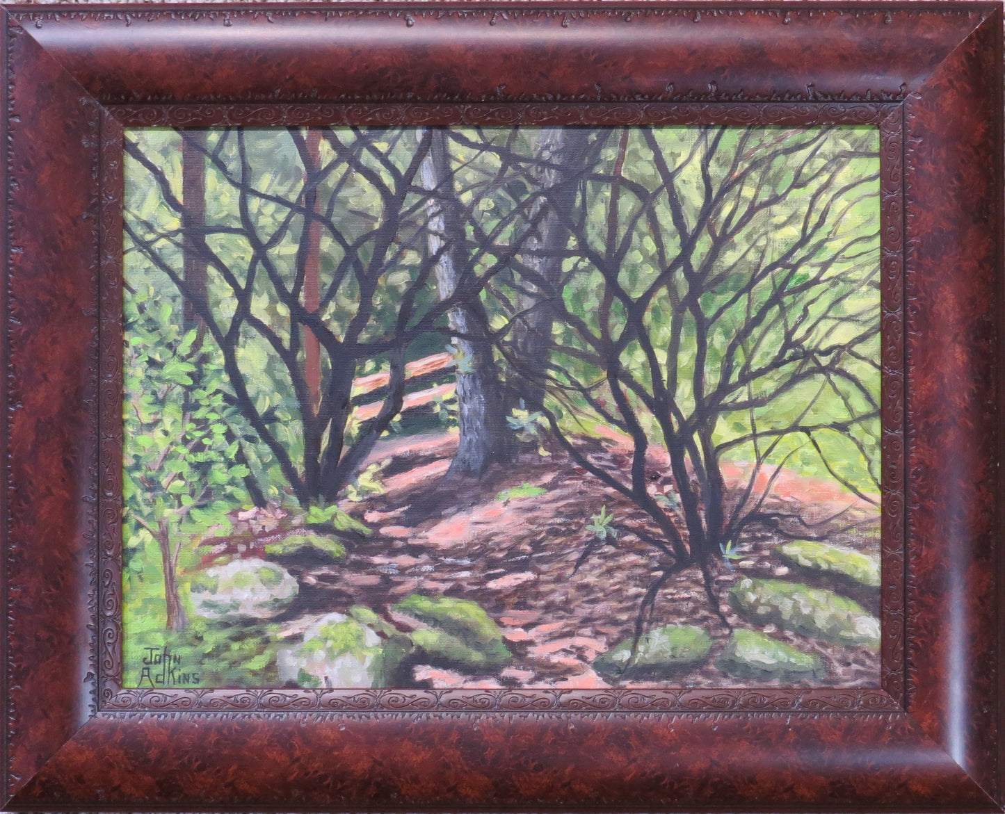 Elkmont Stroll - Oil Painting by artist John Adkins