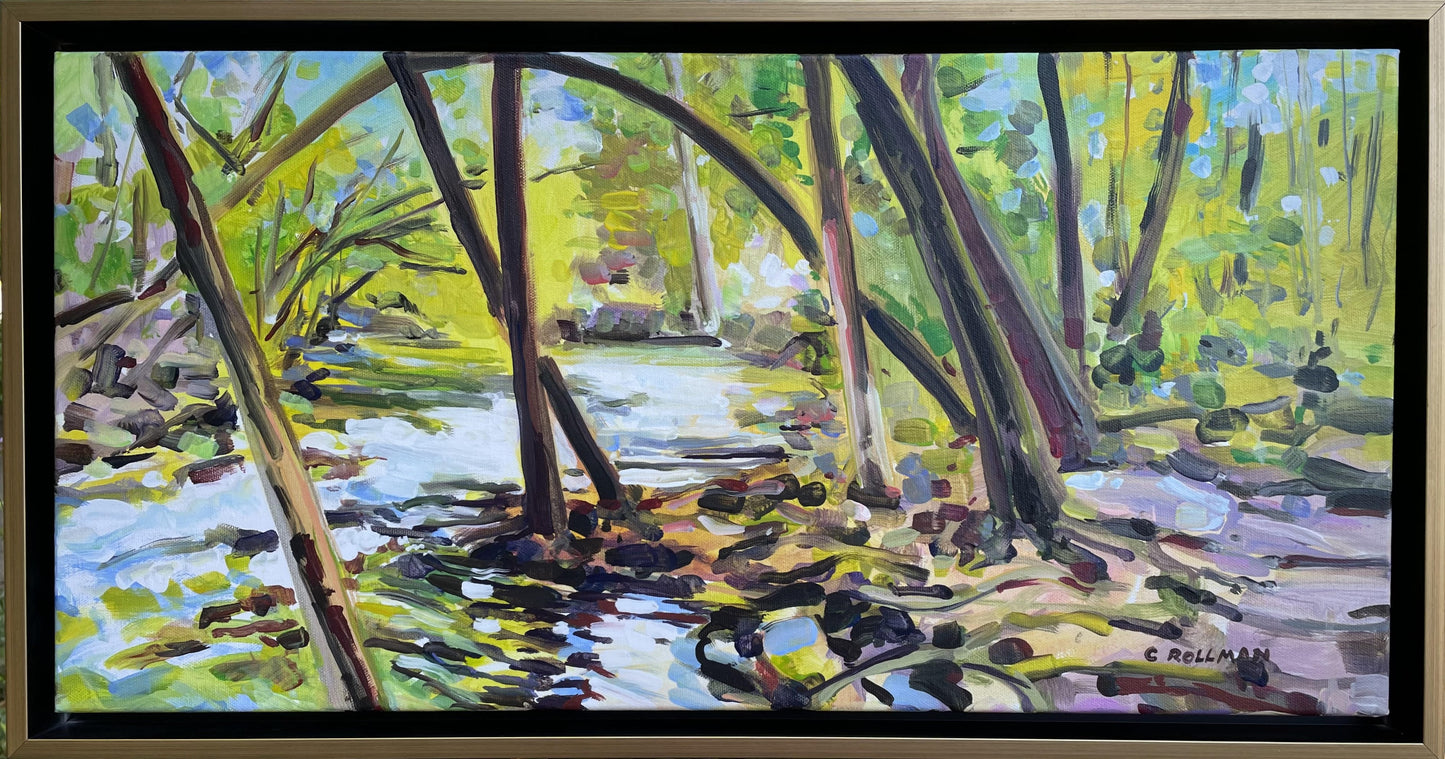 Gatlinburg Trail  - Acrylic Painting by artist Charlotte Rollman
