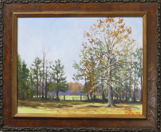 Hobson Farm Sycamore - Oil Painting by artist John Adkins