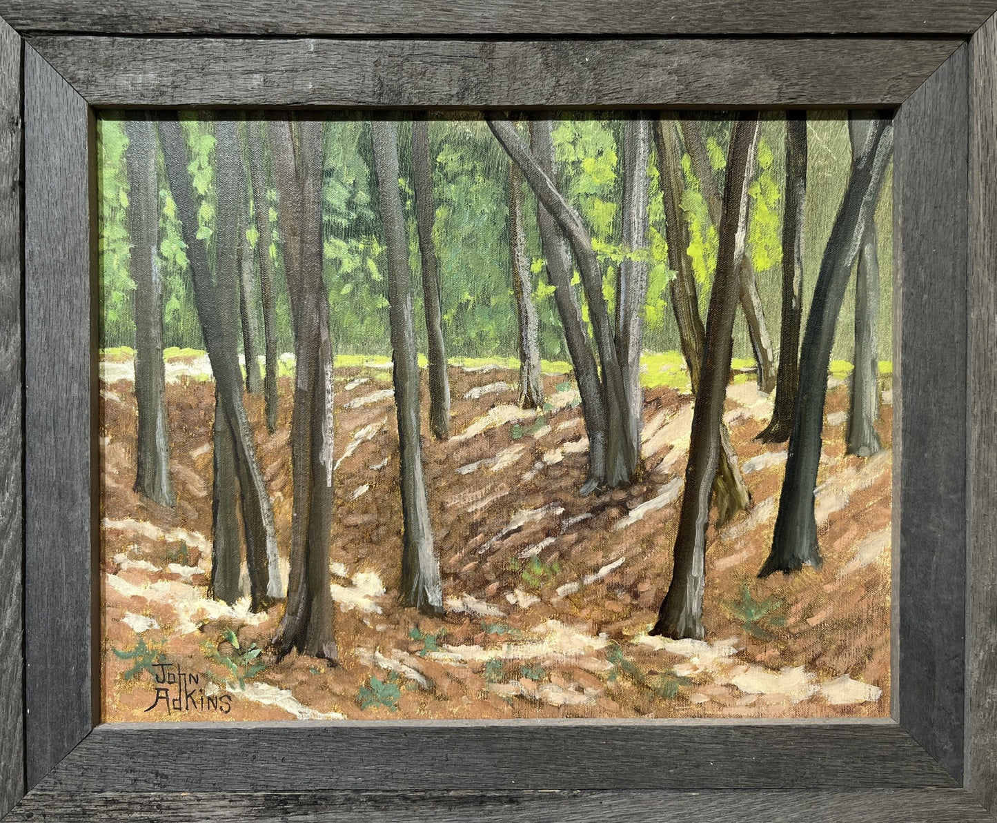 10 Degrees Cooler - Oil Painting by artist John Adkins