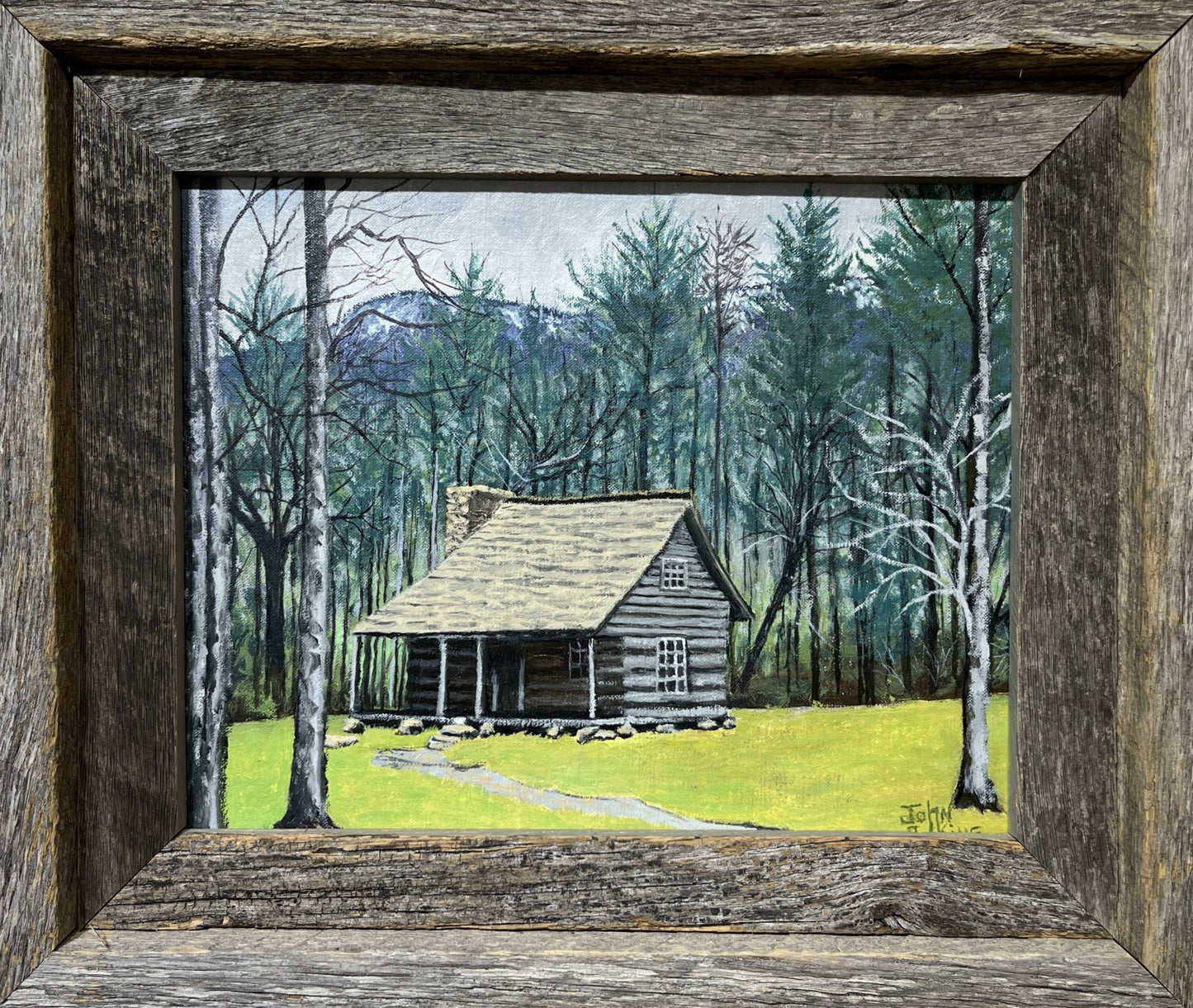 Quiet Day at Carter Shields - Oil Painting by artist John Adkins 11x14
