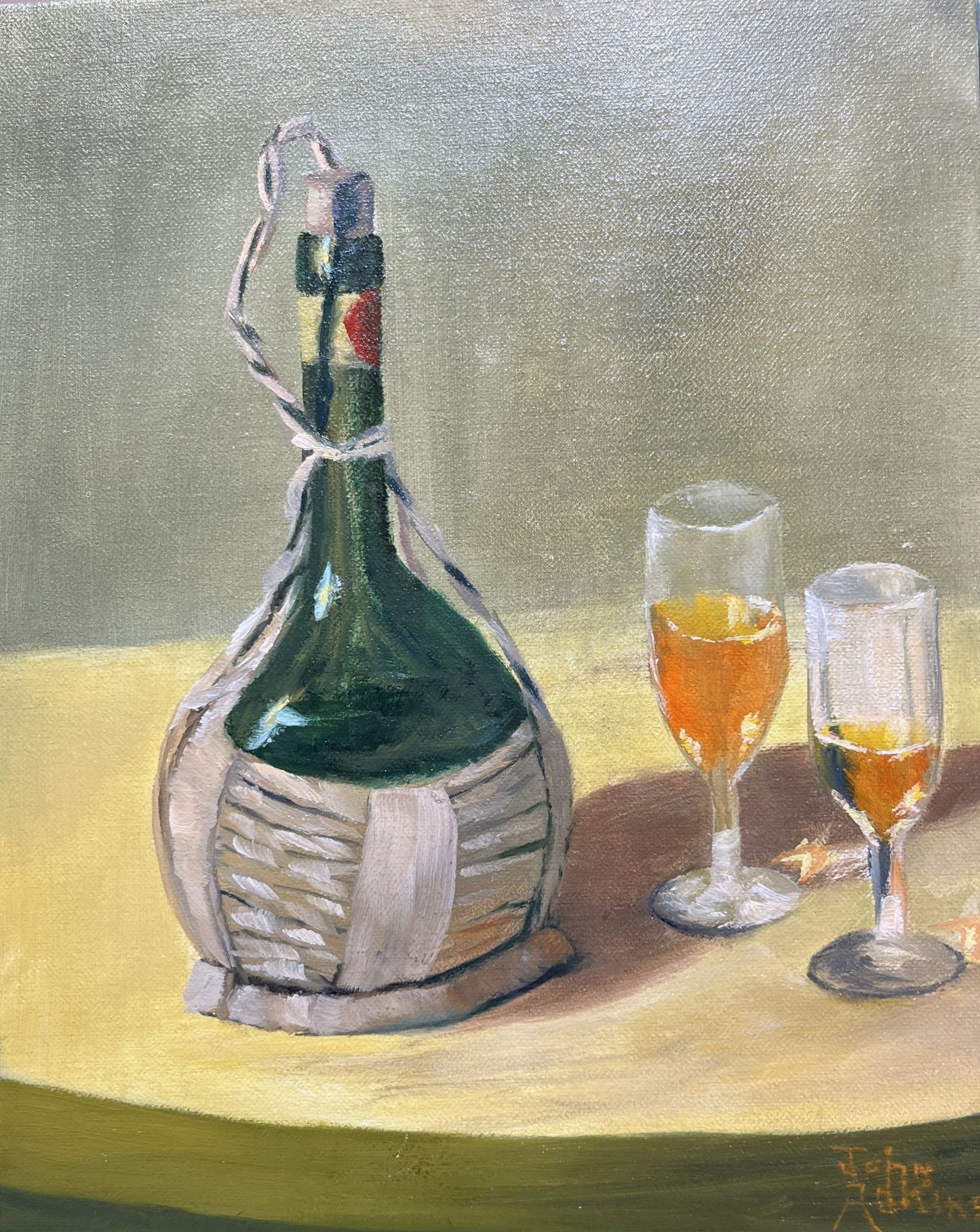 It Was A Good Year - Oil Painting by artist John Adkins