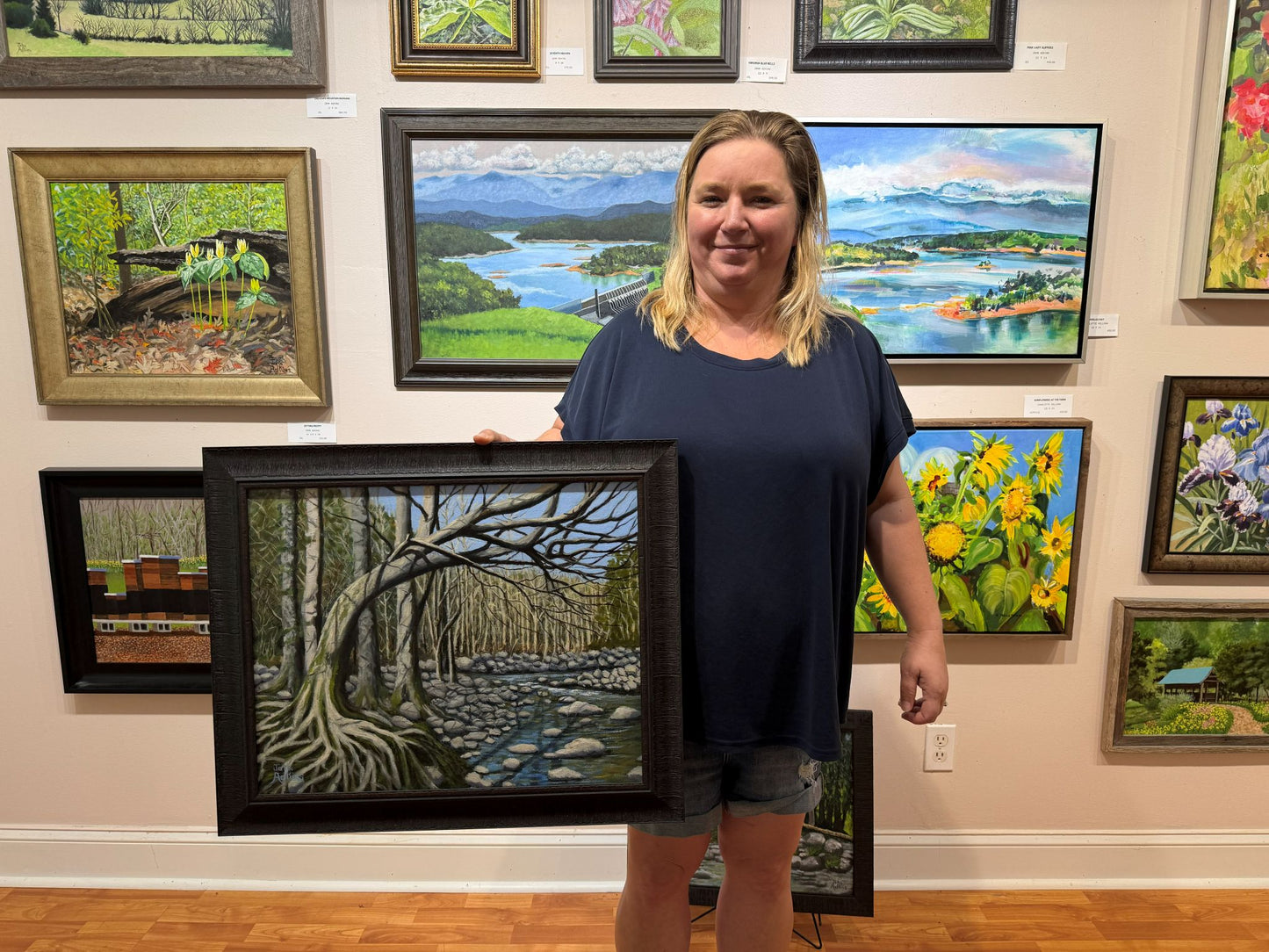 Structured Nature - Oil Painting by artist John Adkins