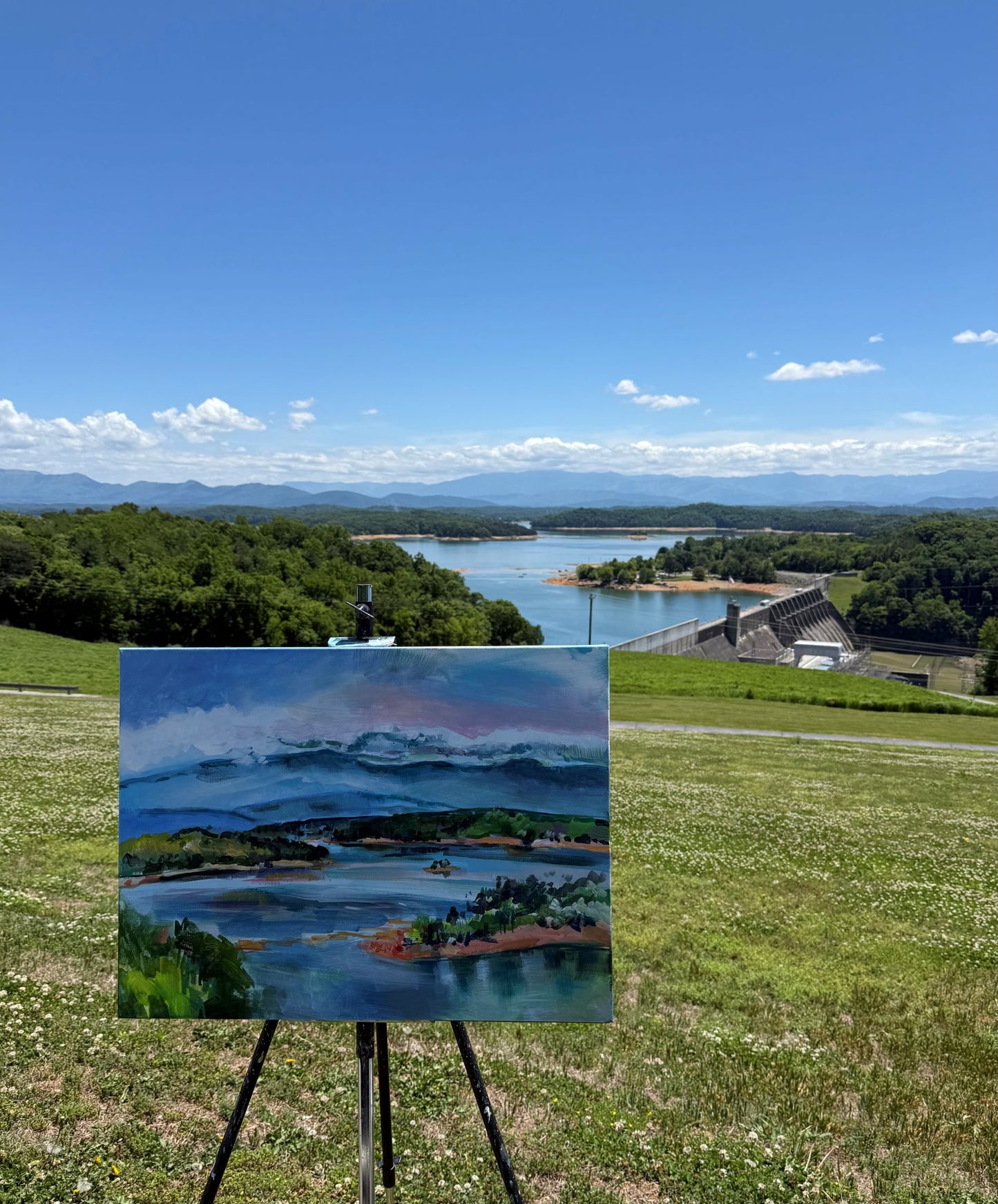 Douglas Day - Acrylic by artist Charlotte Rollman 18x24