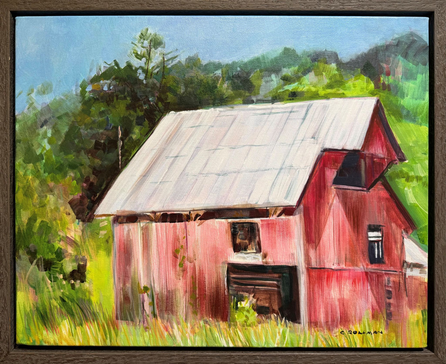 Up From Kathie's - Acrylic Painting by Artist Charlotte Rollman 16x20