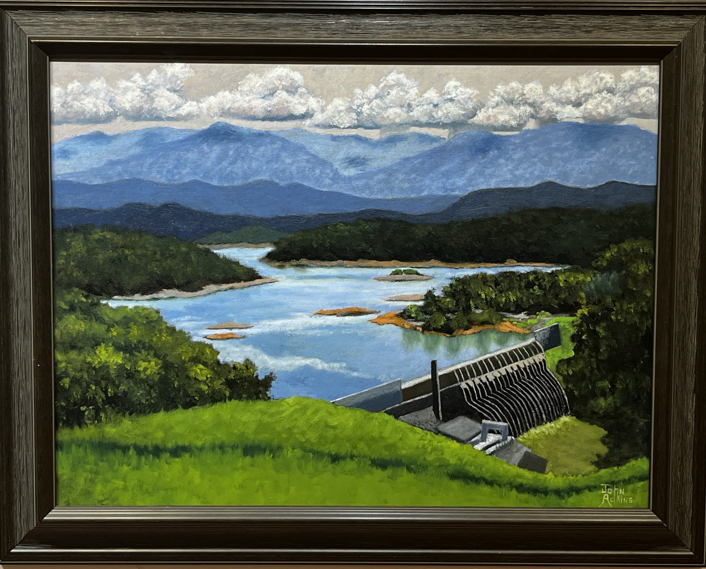 A Powerful View - Oil painting by artist John Adkins 18x24