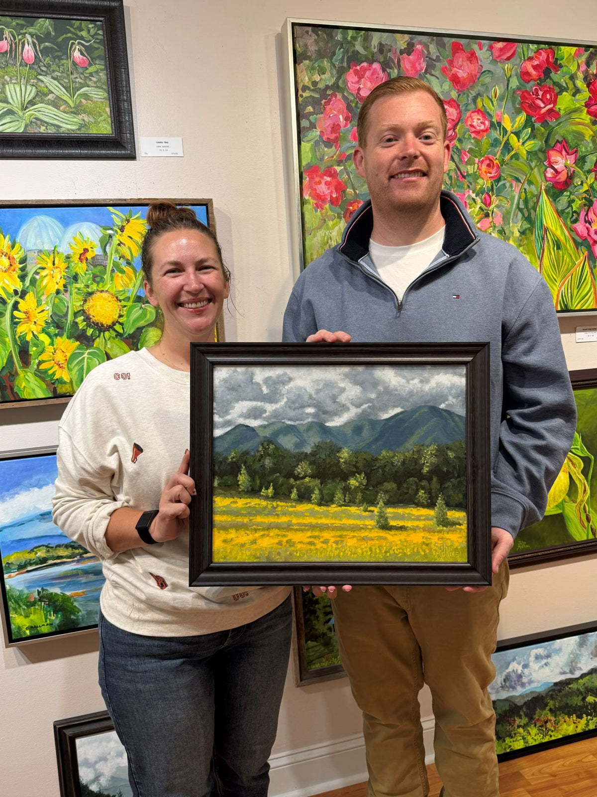 Hyatt Lane Gold - Oil Painting by artist John Adkins