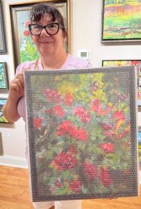 Life Among the Thorns - Acrylic Painting by artist Charlotte Rollman.