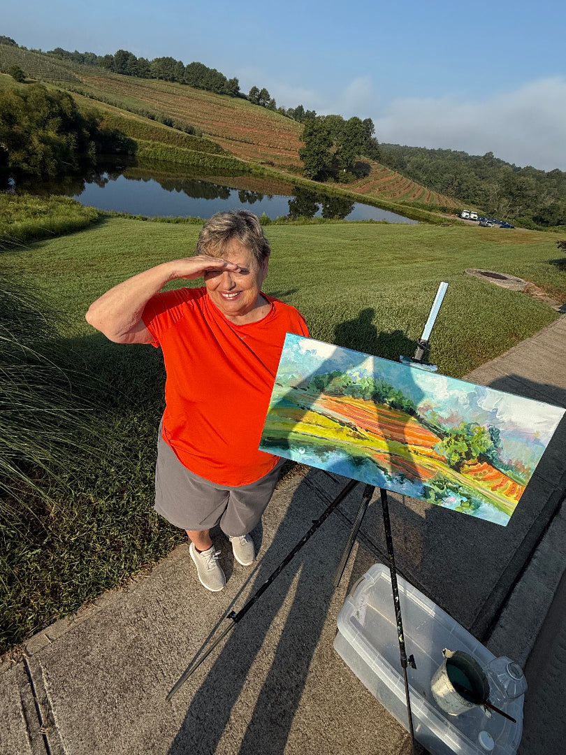 Apples and Oranges - Acrylic Painting by artist Charlotte Rollman 12x24