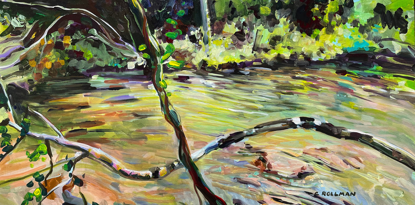 Greenbrier Creek - Acrylic Painting by artist Charlotte Rollman