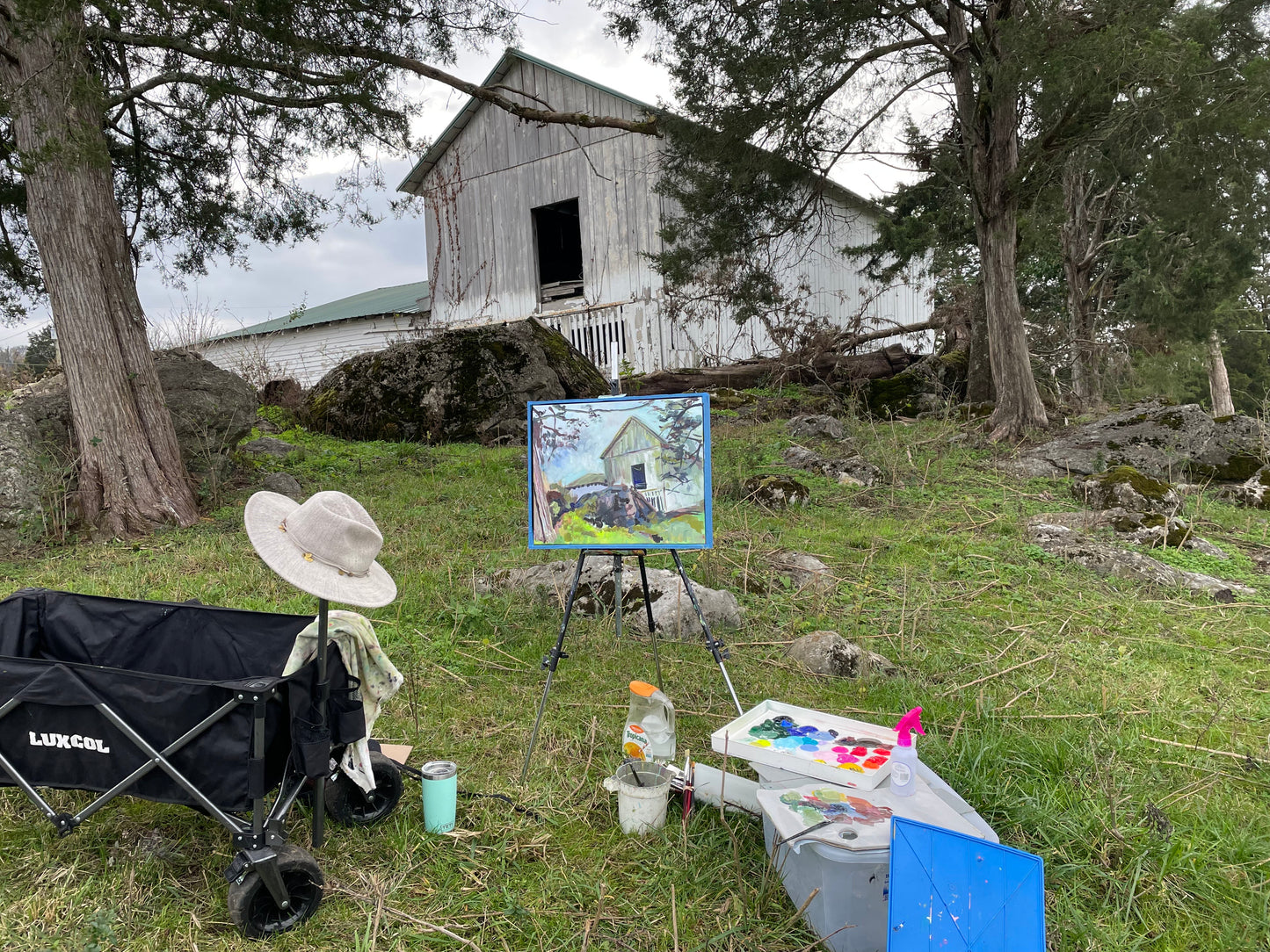 Kerr Century Farm  - Acrylic Painting by artist Charlotte Rollman