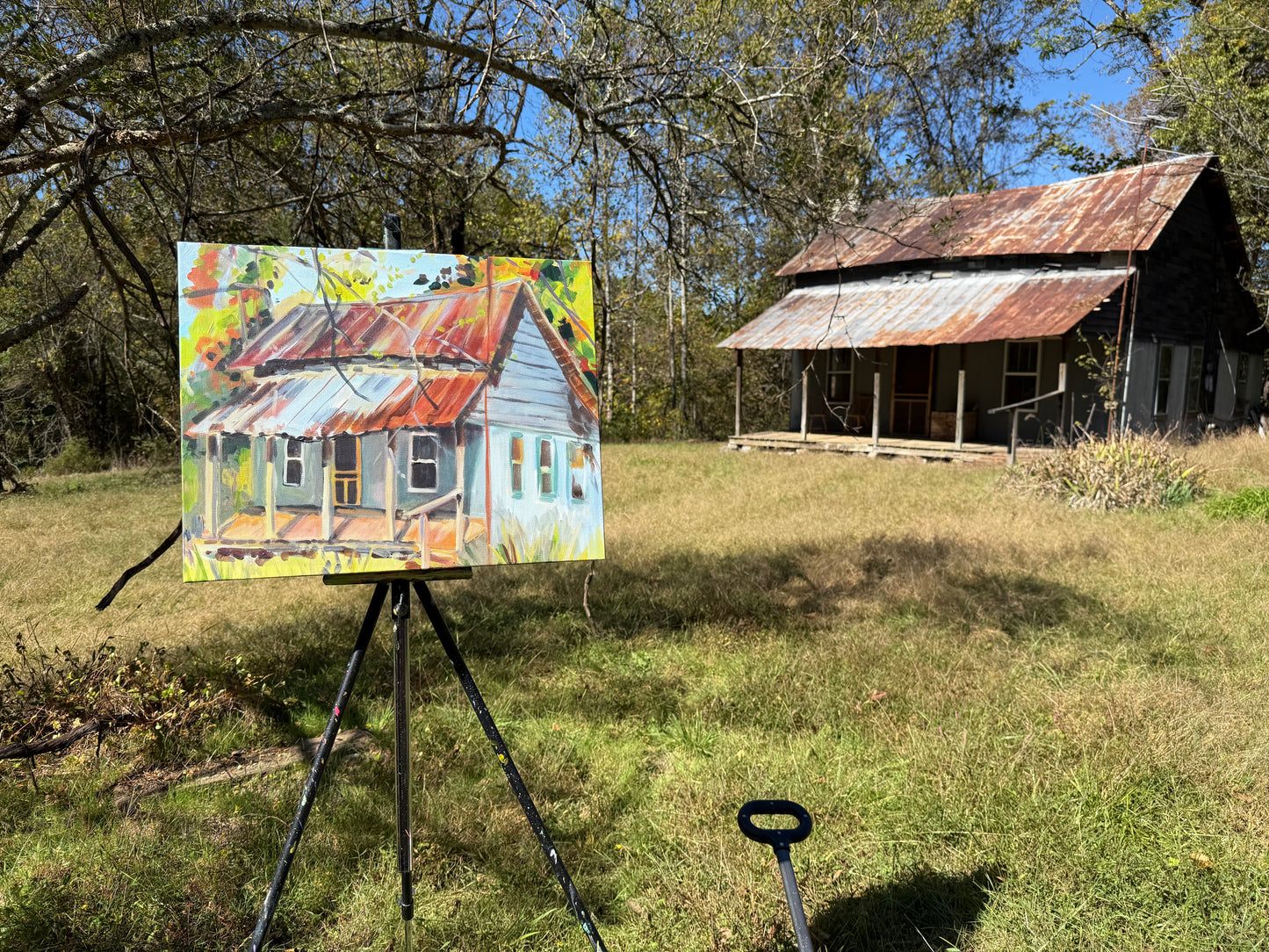 Fall at Wiley's Place - Acrylic Painting by artist Charlotte Rollman