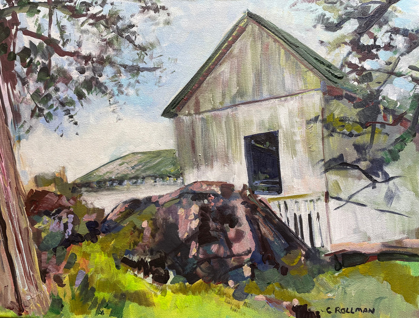 Kerr Century Farm  - Acrylic Painting by artist Charlotte Rollman
