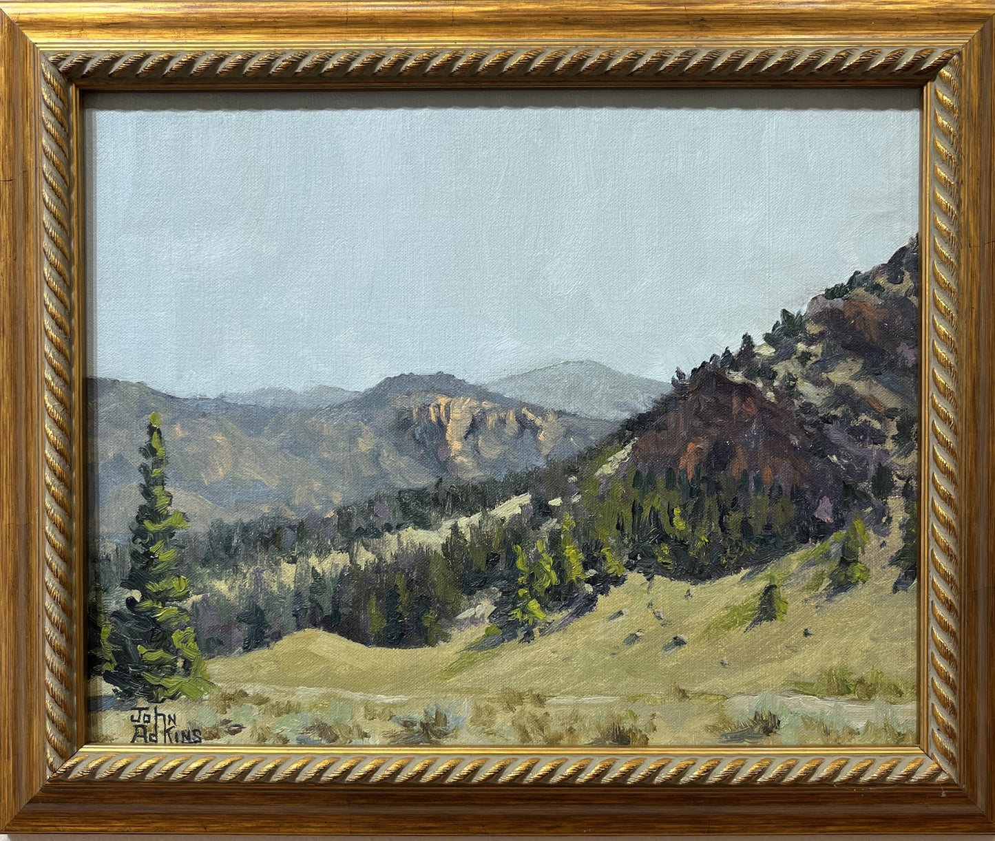 Hills of Montana - Oil Painting by artist John Adkins 11x14