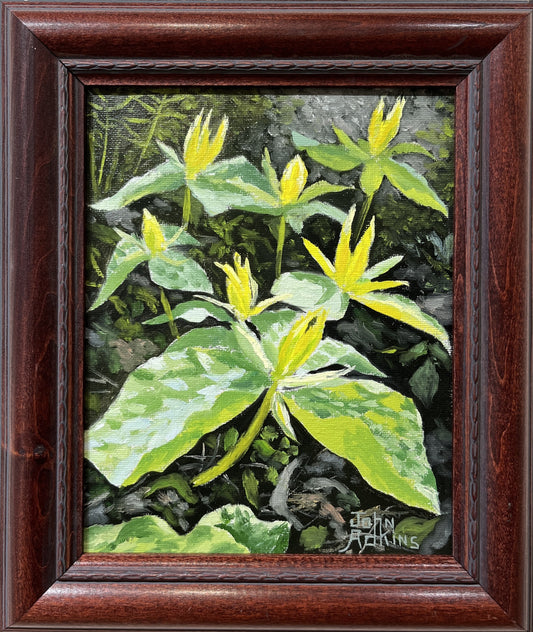 Seventh Sunshine - Oil painting by artist John Adkins 8x18