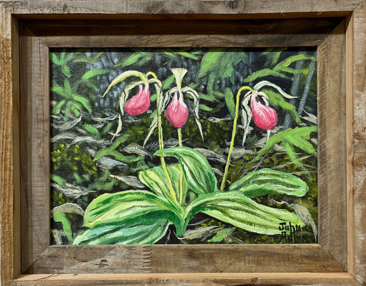 Ladies Trio - Oil painting by artist John Adkins 9x12