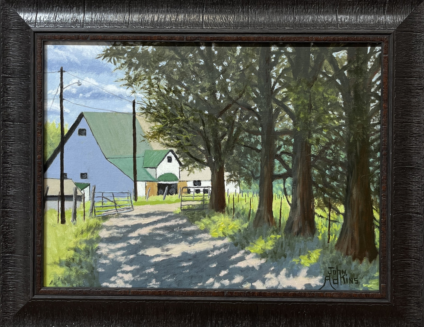 John Kerr Farm - Oil Painting by artist John Adkins 12x16