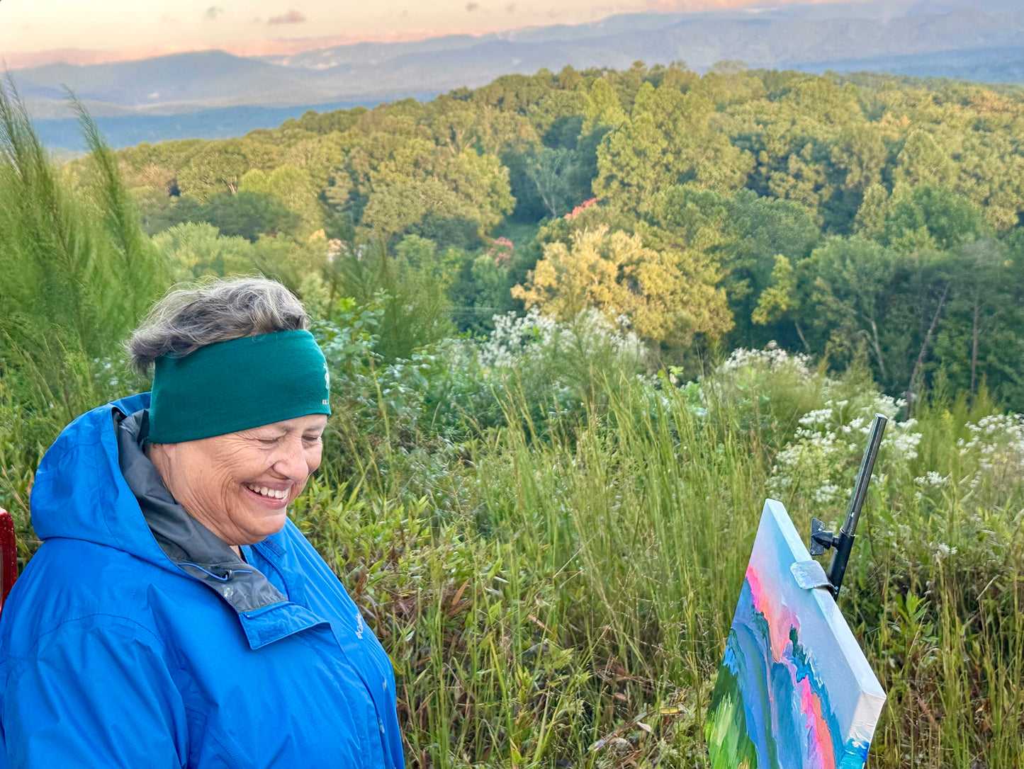 Morning Glow  - Acrylic Painting by artist Charlotte Rollman