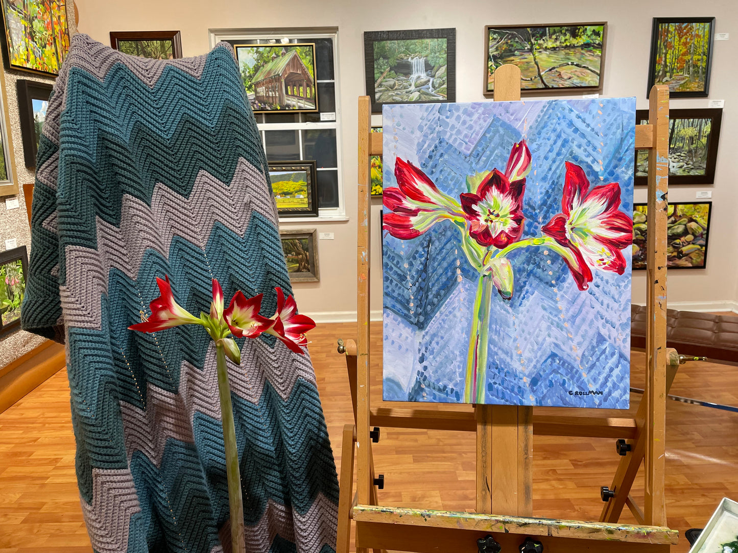 Julia  - Acrylic Painting by artist Charlotte Rollman