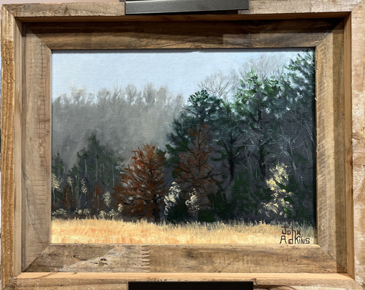 Fall in the Mist - Oil painting by artist John Adkins