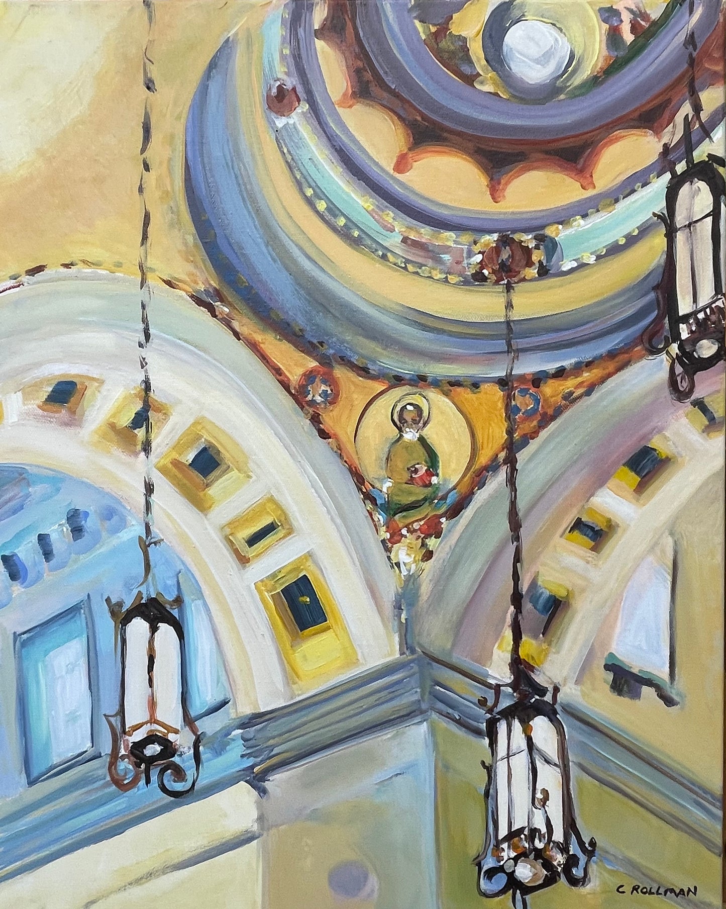 Matthew - Acrylic Painting by artist Charlotte Rollman 20x16