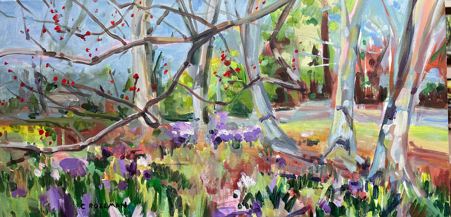 Knox Gardens Spring 2025  - Acrylic Painting by artist Charlotte Rollman
