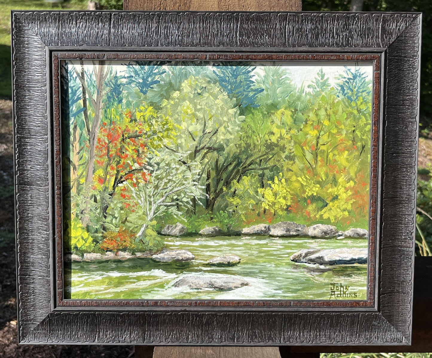 Stanley's Rapids - Oil Painting by artist John Adkins 11x14