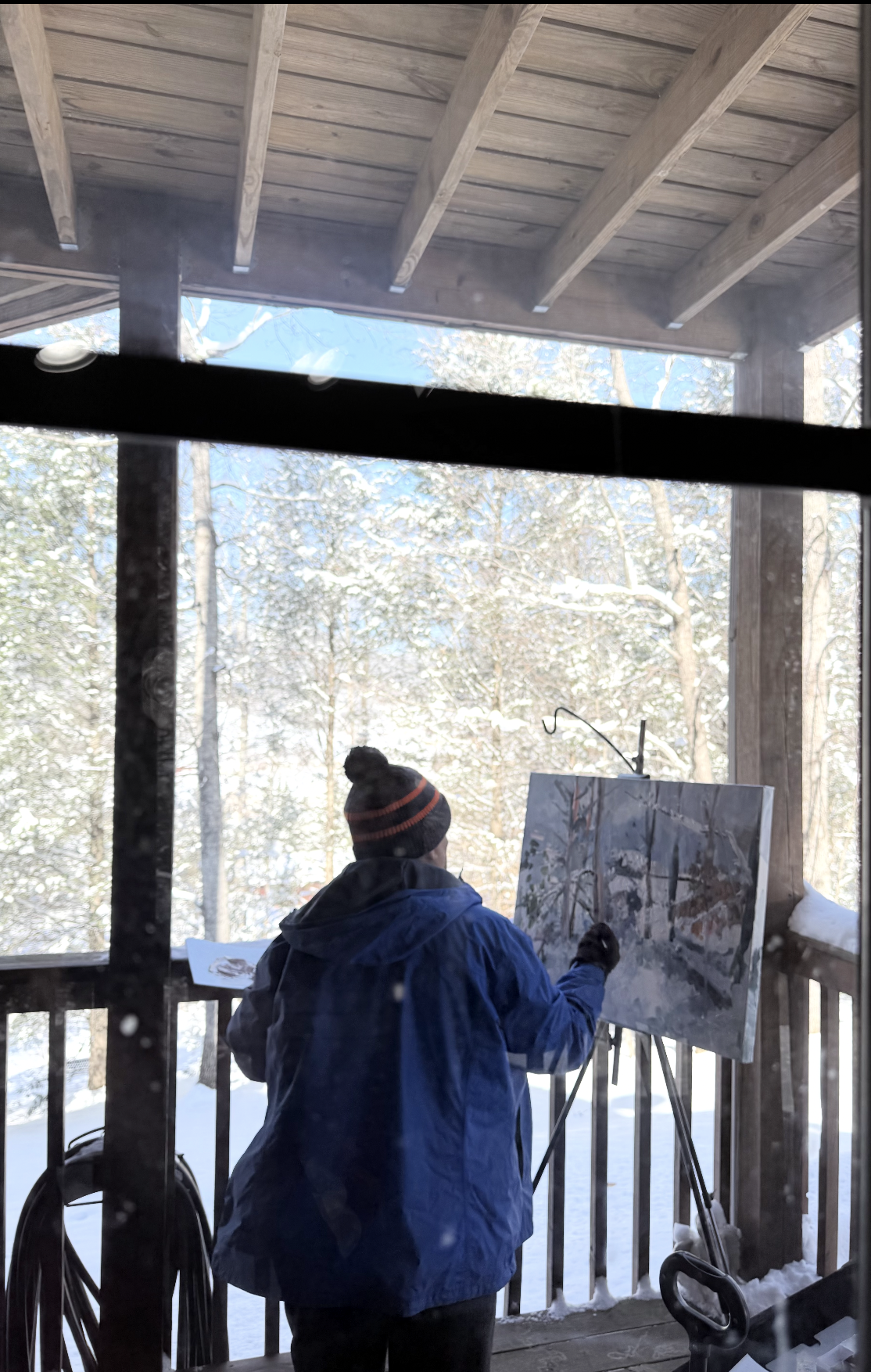 Snowed In - Acrylic Painting by artist Charlotte Rollman