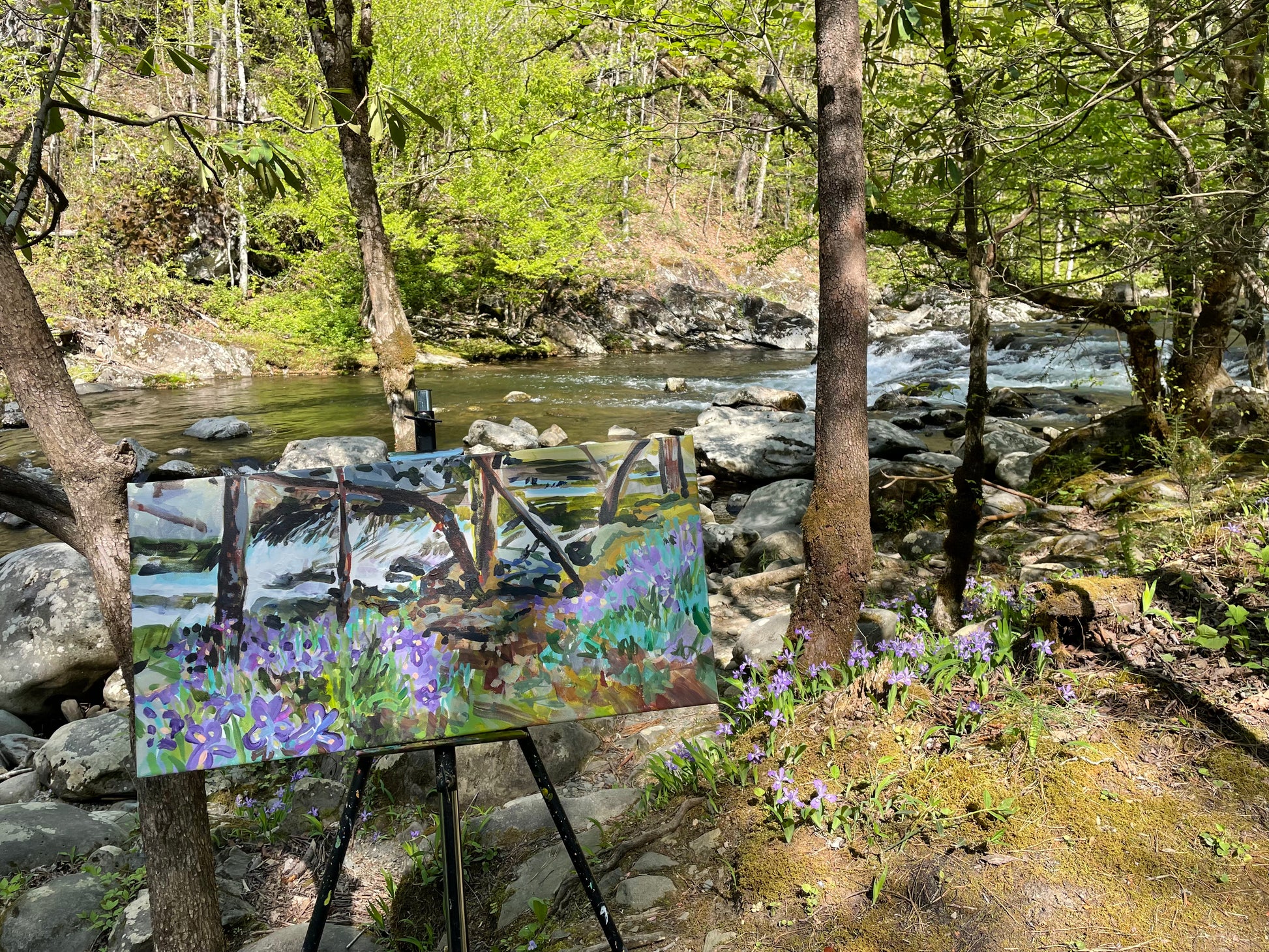 Painting by Charlotte Rollman - Adkins Rollman Gallery