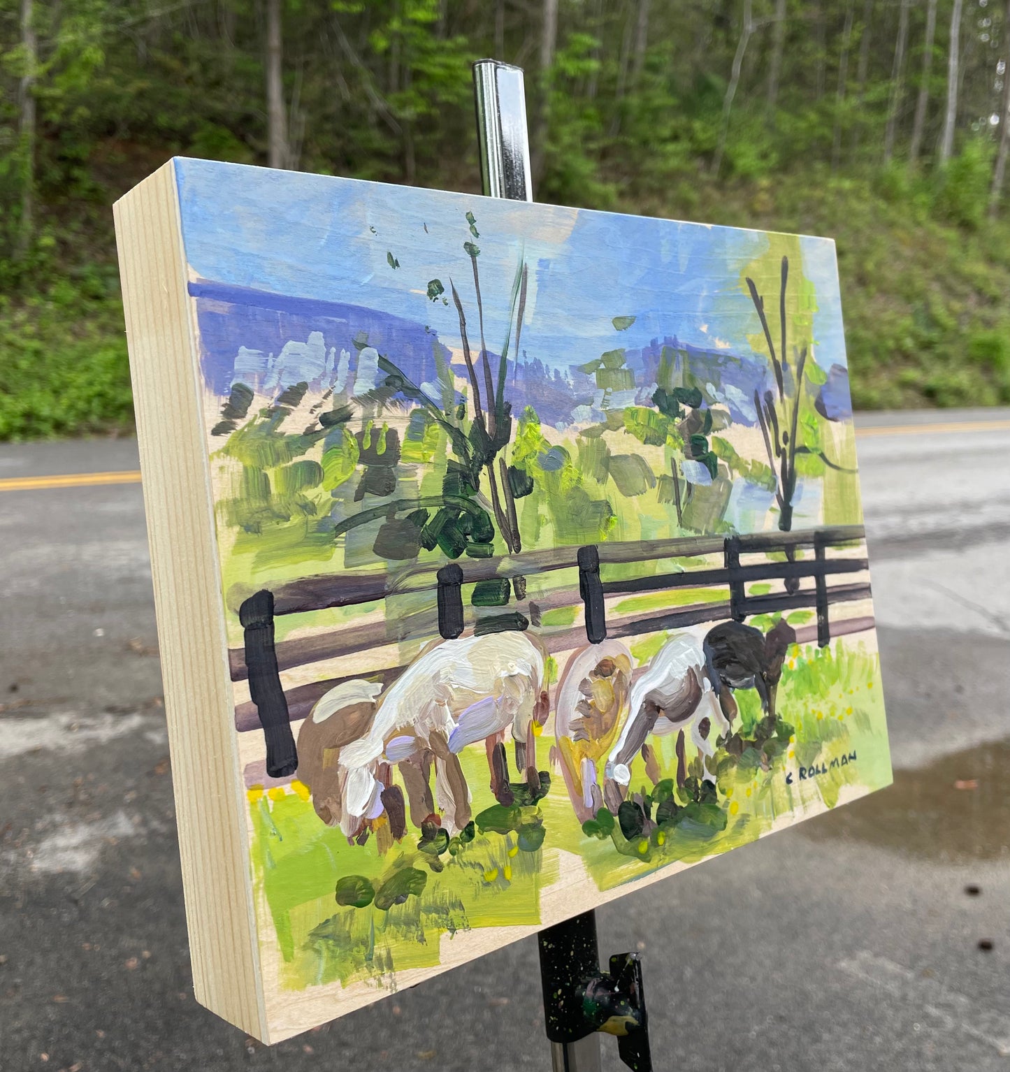 Painting by Charlotte Rollman - Adkins Rollman Gallery