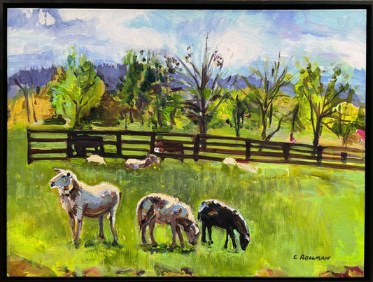Painting by Charlotte Rollman - Adkins Rollman Gallery Amazing Graze Farm in Maryville,Tennessee