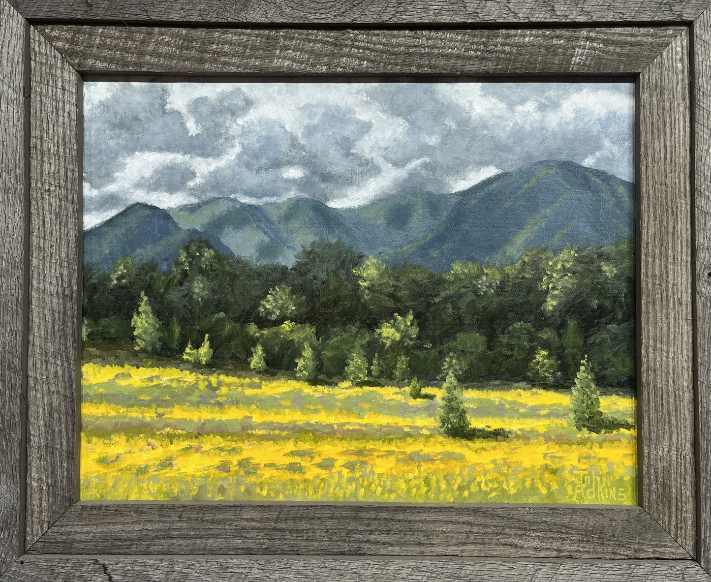 Hyatt Lane Gold - Oil Painting by artist John Adkins