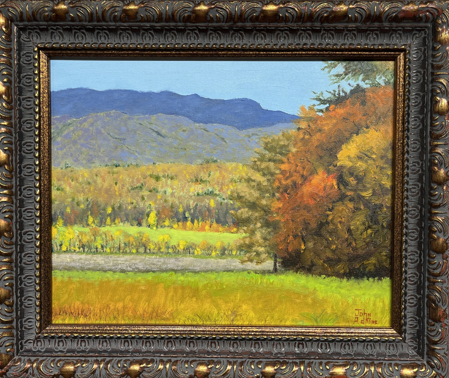 Cades Cove Glory - Oil Painting by artist John Adkins 11x14