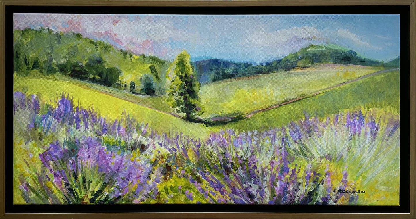 Lavender Morning  - Acrylic Painting by artist Charlotte Rollman