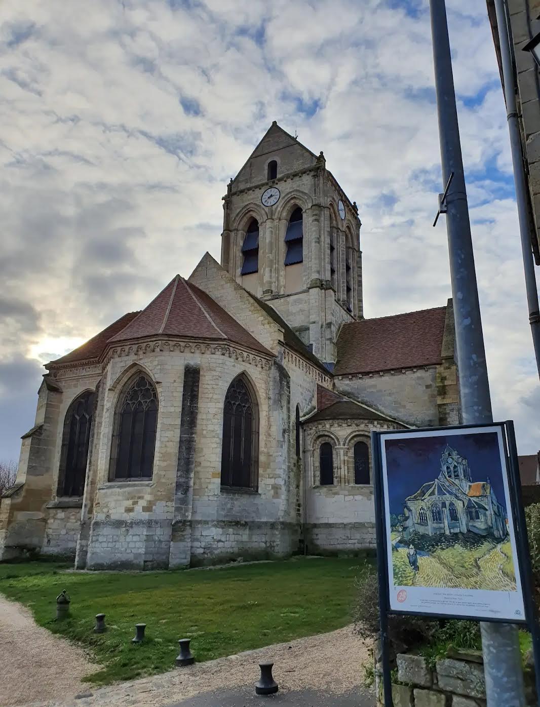 Our Lady in Auvers - Acrylic Painting by artist Charlotte Rollman
