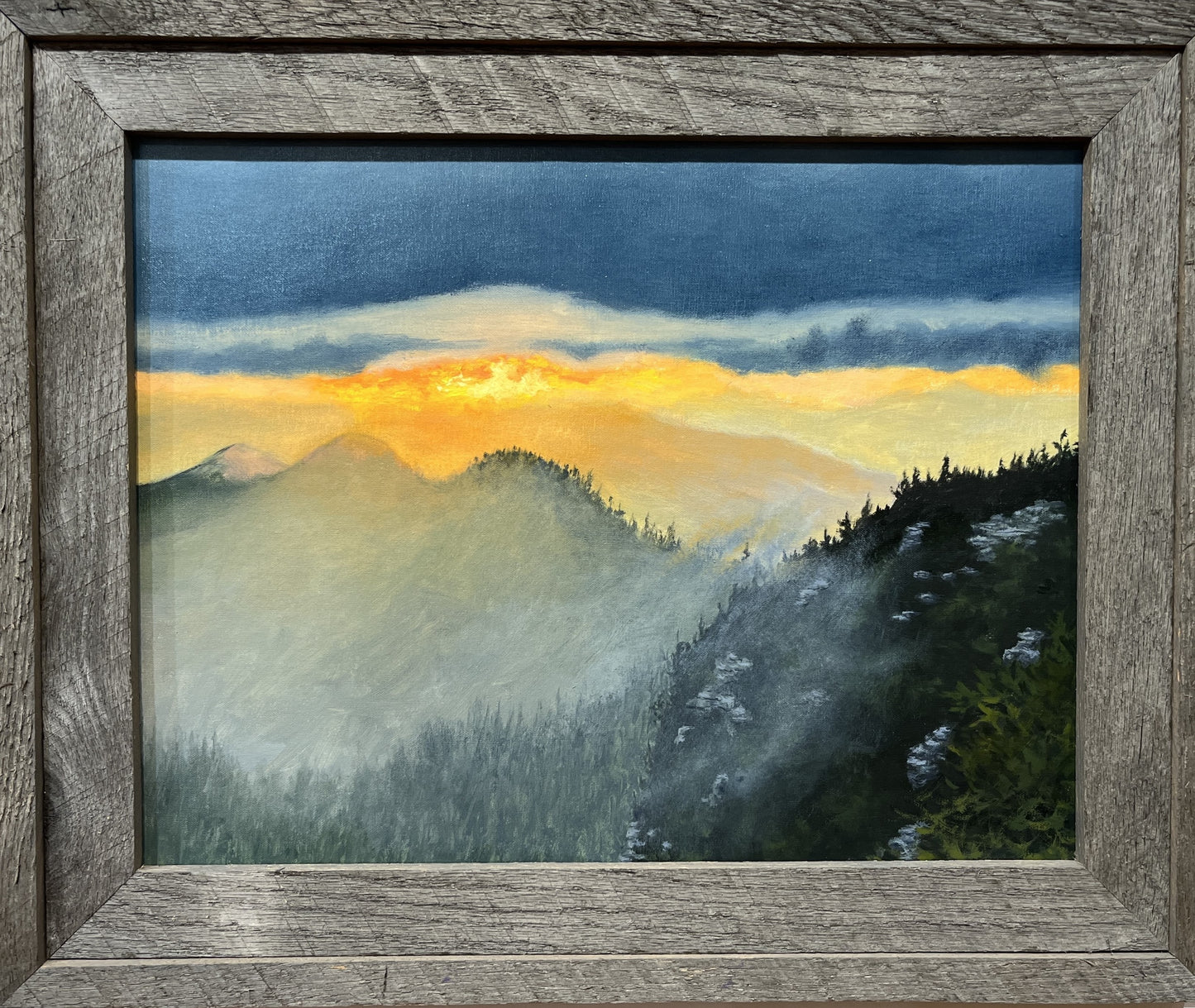 Sky on Fire  - Oil Painting by artist John Adkins