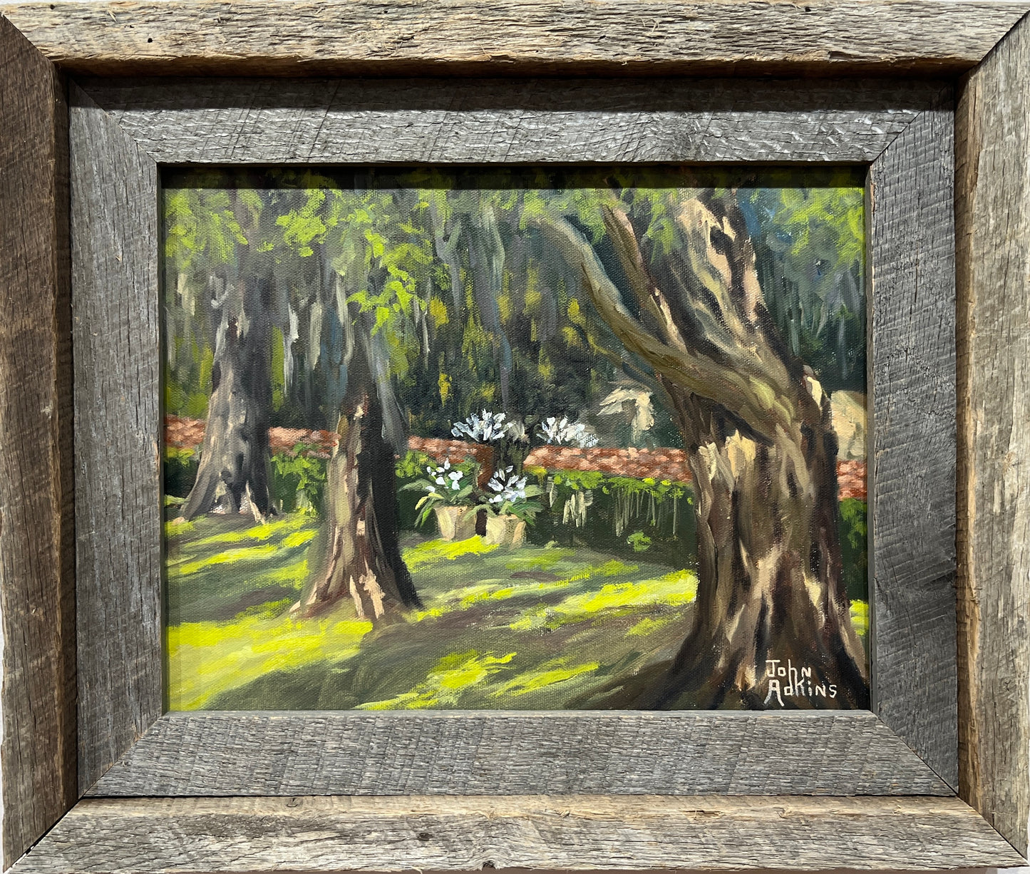 Spanish Moss - Oil Painting by artist John Adkins