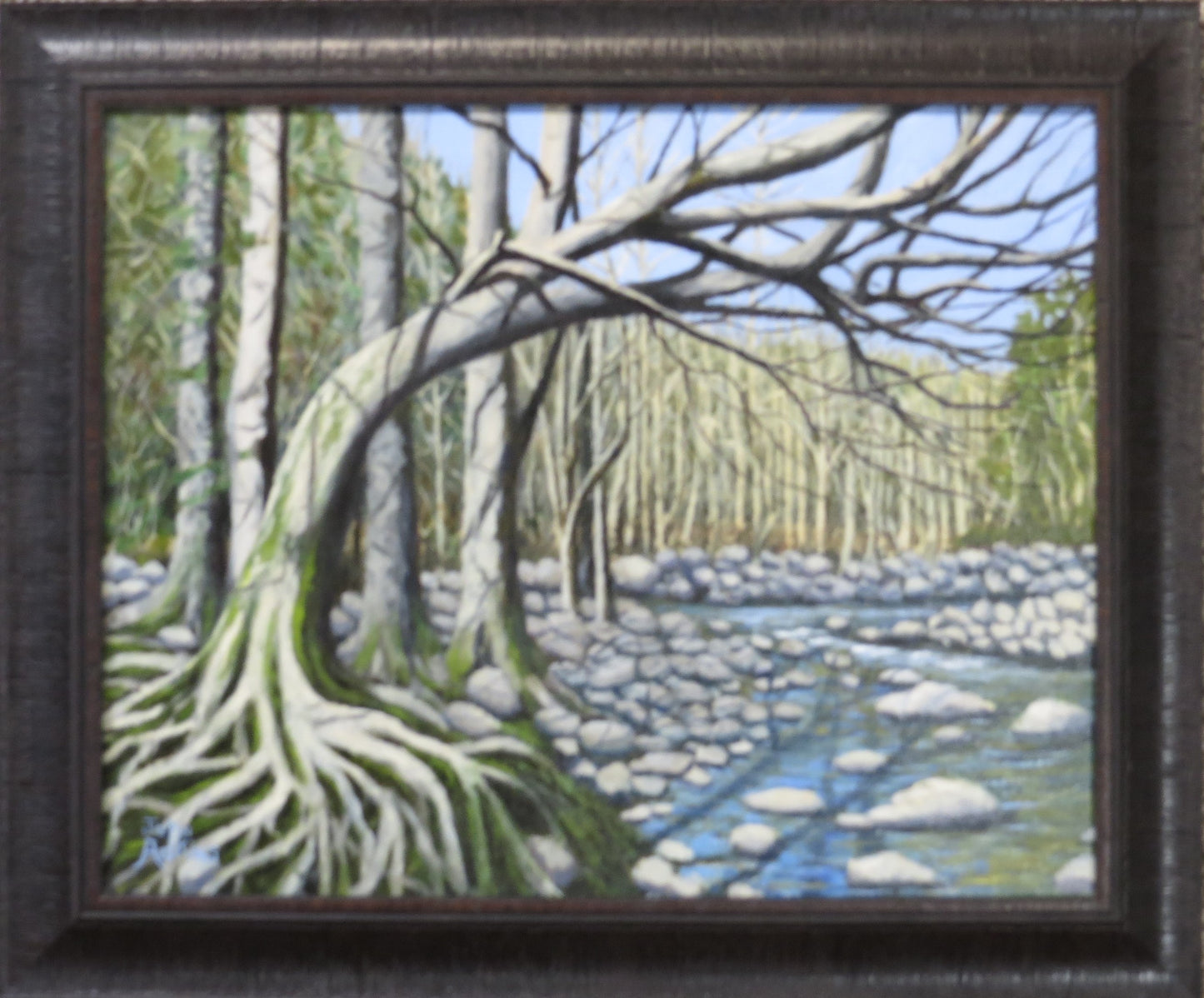 Structured Nature - Oil Painting by artist John Adkins
