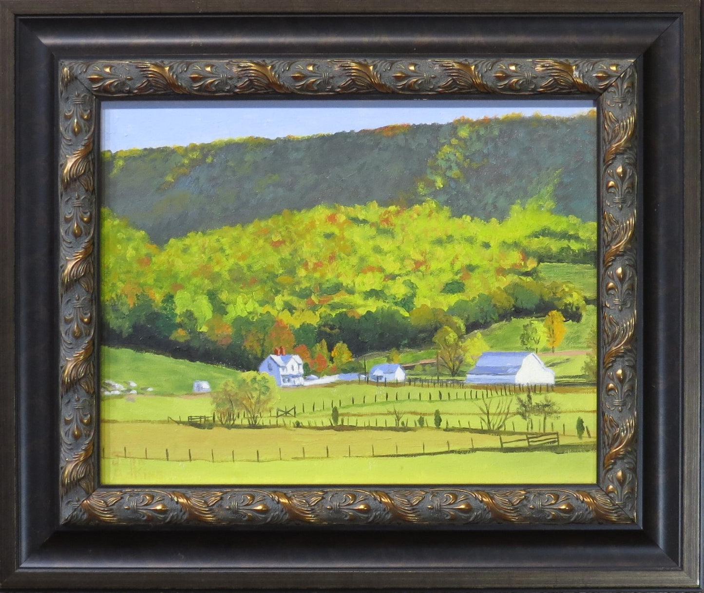 The Fox Farm - Oil Painting by artist John Adkins
